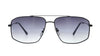 KNIGHT HORSE KN S10157 KN-S-10157 Matte-Black Large Square Full Rim UV Power Sunglasses