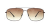 KNIGHT HORSE KN S10162 KN-S-10162 Brown Large Rectangle Full Rim UV Power Sunglasses