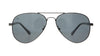 KNIGHT HORSE KN S10187 KN-S-10187 Gun Metal Large Aviator Full Rim UV Sunglasses