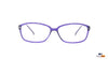 Martin Snow MS A10075 Purple Rectangle Medium Full Rim Eyeglasses