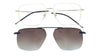 TAG Hills CLIP-ON TG A10601 Gold Rectangle Medium Full Rim Eyeglasses
