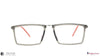Stark Wood SW A10135 Grey Rectangle Full Rim Eyeglasses