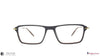 Stark Wood SW A10144 Matte-Black Rectangle Full Rim Eyeglasses