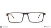 Stark Wood SW A10190 Brown Rectangle Full Rim Eyeglasses