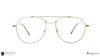 Stark Wood SW A10235 Gold Aviator Full Rim Eyeglasses