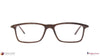 Stark Wood SW A10239 Brown Rectangle Full Rim Eyeglasses