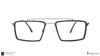 Stark Wood SW A10252 Black Rectangle Full Rim Eyeglasses