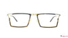 Stark Wood SW A10446 Pattern Rectangle Medium Full Rim Eyeglasses