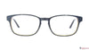 Stark Wood SW A10664 Orange Rectangle Medium Full Rim Eyeglasses