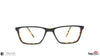TAG Hills TG A10048 Stripped Rectangle Full Rim Eyeglasses