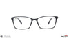 TAG Hills TG A10154 Matte-Black Rectangle Full Rim Eyeglasses