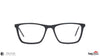 TAG Hills TG A10162 Matte-Black Rectangle Full Rim Eyeglasses