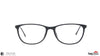 TAG Hills TG A10166 Matte-Black Cat Eye Full Rim Eyeglasses