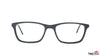 TAG Hills TG A10241 Matte-Black Rectangle Medium Full Rim Eyeglasses