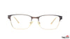 TAG Hills TG A10245 Brown Rectangle Medium Full Rim Eyeglasses