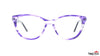 TAG Hills TG A10271 Purple Cat Eye Medium Full Rim Eyeglasses