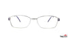 TAG Hills TG A10326 Silver Rectangle Medium Full Rim Eyeglasses
