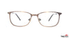 TAG Hills TG A10364 Brown Rectangle Medium Full Rim Eyeglasses