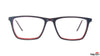 TAG Hills TG A10477 Maroon Rectangle Medium Full Rim Eyeglasses