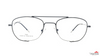 TAG Hills TG A10536 Black Aviator Medium Half Rim Eyeglasses