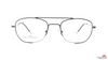 TAG Hills TG A10537 Brown Aviator Medium Half Rim Eyeglasses