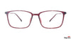 TAG Hills TG A10724 23311 Red Rectangle Medium Full Rim Eyeglasses