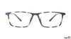 TAG Hills TG A10752 23306 Pattern Rectangle Large Full Rim Eyeglasses