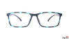 TAG Hills TG A10765 23307 Pattern Rectangle Large Full Rim Eyeglasses