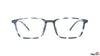TAG Hills ZERO POWER BLUE SAFE DIGITAL PROTECTION TG A10898 Royal Navy Pattern Rectangle Medium Full Rim Eyeglasses