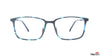 TAG Hills ZERO POWER BLUE SAFE DIGITAL PROTECTION TG A10930 Royal Navy Pattern Rectangle Medium Full Rim Eyeglasses