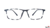 TAG Hills ZERO POWER BLUE SAFE DIGITAL PROTECTION TG A10982 Royal Navy Pattern Rectangle Large Full Rim Eyeglasses