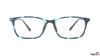 TAG Hills ZERO POWER BLUE SAFE DIGITAL PROTECTION TG A11007 Royal Navy Pattern Rectangle Medium Full Rim Eyeglasses