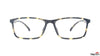 TAG Hills ZERO POWER BLUE SAFE DIGITAL PROTECTION TG A11018 Royal Navy Pattern Rectangle Large Full Rim Eyeglasses