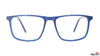 TAG Hills TG A11087 Royal Navy Blue Rectangle Medium Full Rim Eyeglasses