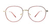 TAG Hills TG A11322 Gold Round Medium Full Rim Eyeglasses
