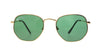 TAG Hills TG S 10417 024 TG-S-10417 Gold Medium Round Full Rim UV Power Sunglasses